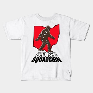 Bigfoot Gone Squatchin (Ohio) Kids T-Shirt